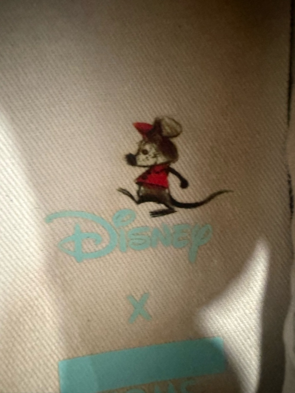 TOMS x Disney Gus & Jaq Alpargata Slip On Shoes Womens 7.5 Rare - Picture 9 of 10
